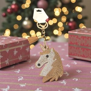 Gold and‎ Silver Unicorn Keychain or Bag Charm Accessory! NWT.
